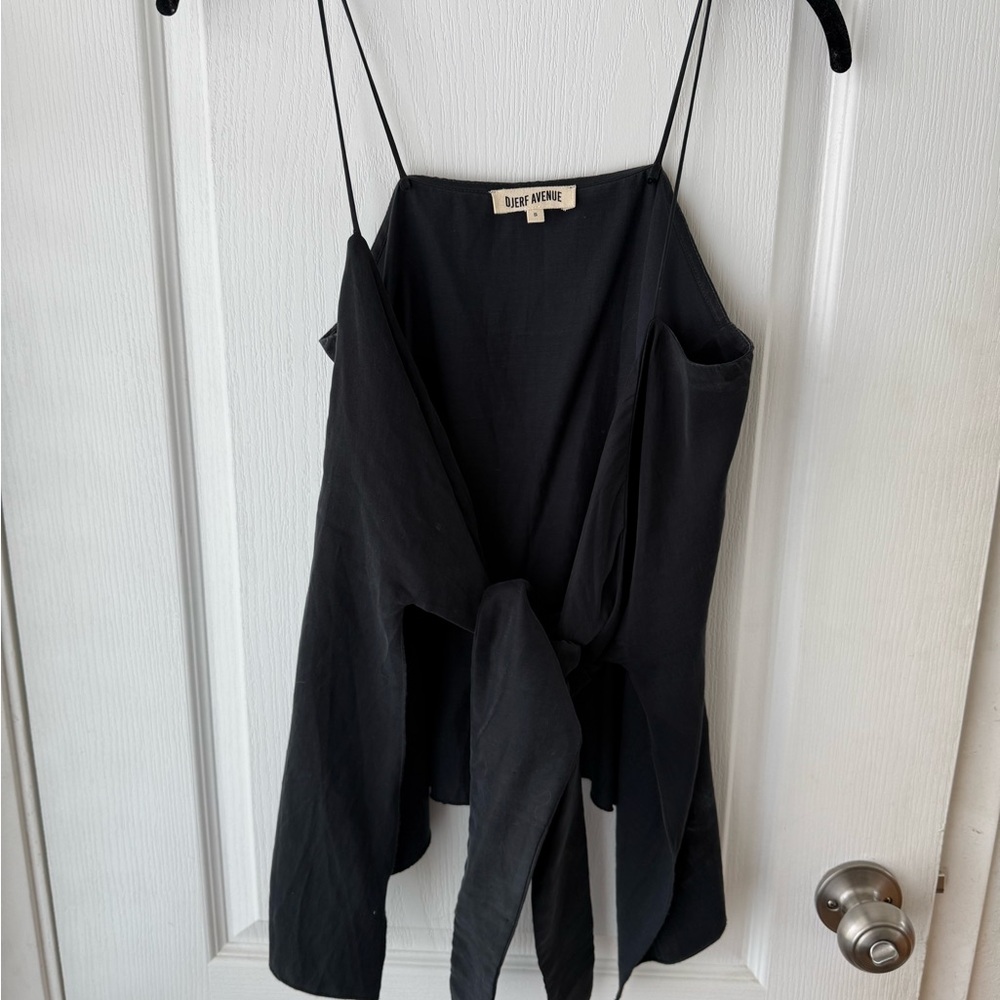 Djerf Ave Tie Tank Top Ash
